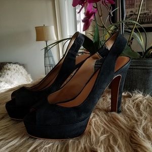 🔥🔥ZARA SUEDE PLATFORM SHOES ❣️❣️